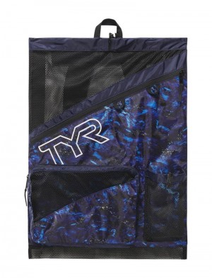 Navy / Blue Tyr Elite Team 40l Mesh Men's Backpack | US-SZCX15234