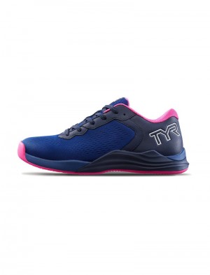 Navy / Pink Tyr Cxt-1 Trainer Men's Crossfit Shoes | US-CQPR76319