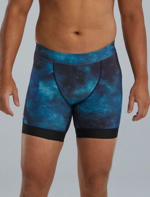 Navy / Turquoise Tyr Durafast Elite® Jammer 6.5 Men's Swimsuit | US-NQUV92058