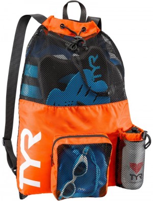 Orange Tyr 40l Big Mesh Mummy Men's Backpack | US-QWLR71658