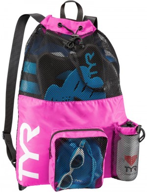 Pink Tyr 40l Big Mesh Mummy Men's Backpack | US-ANEJ84695