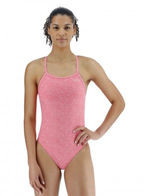 Pink Tyr Durafast Elite® Diamondfit Lapped Women's Swimsuit | US-XOHZ37196