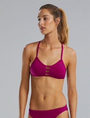 Purple Tyr Durafast Elite® Pacific Tieback Women's Bikini Tops | US-LNFK05249