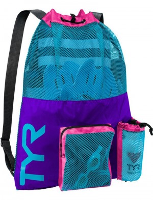 Purple / Blue Tyr 40l Big Mesh Mummy Women's Backpack | US-ZNXD05186