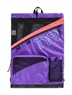 Purple / Coral Tyr Elite Team 40l Mesh Women's Backpack | US-IGEL14356