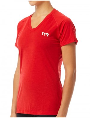 Red Tyr Alliance Tech Women's T-Shirt | US-FADQ23765