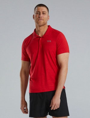 Red Tyr Climadry™ Short Sleeve Men's Polo Shirt | US-NRWI37269