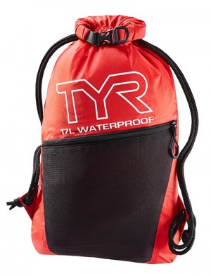 Red / Black Tyr Alliance 17l Waterproof Sackpack Women's Backpack | US-OXYZ80269