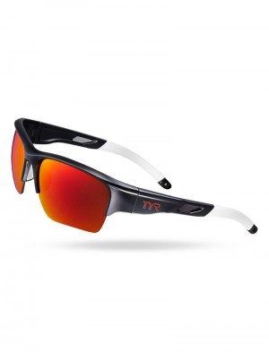 Red / Black Tyr Vatcher Hts Polarized Men's Sunglasses | US-TPIM95148