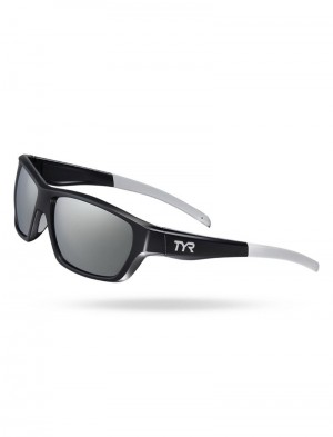 Silver / Black Tyr Cortez Hts Polarized Women's Sunglasses | US-OQLI86704