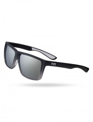 Silver / Black Tyr Ventura Hts Polarized Men's Sunglasses | US-MUXJ62109