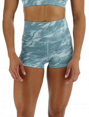 Turquoise Tyr Base Kinetic™ High-rise 2 Women's Shorts | US-STCK75684