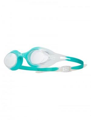 Turquoise / White Tyr Adult Hydra Flare Men's Goggles | US-WPHE56914