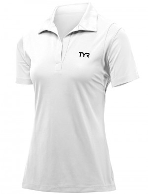 White Tyr Alliance Plus Alliance Tech Women's Polo Shirt | US-ZAGW68350