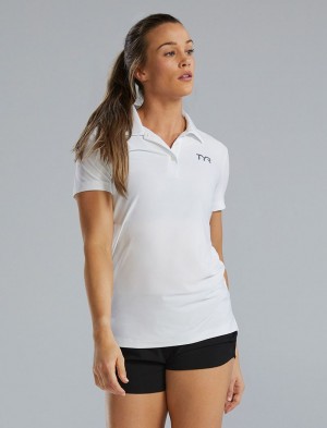 White Tyr Climadry™ Short Sleeve Women's Polo Shirt | US-JIPM86741