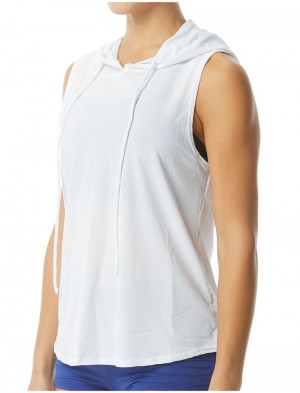 White Tyr Nora Mesh Cropped Women's Hoodie | US-JFTL71839