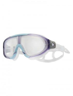 White / Purple / Blue Tyr Adult Orion Swim Mask Men's Goggles | US-SBAZ46301