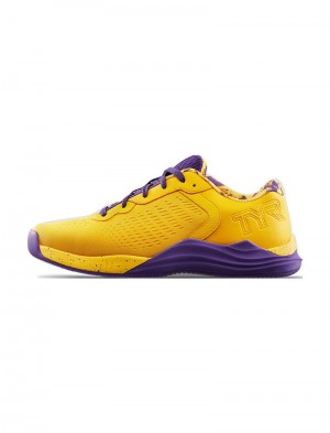 Yellow / Purple Tyr Cxt-1 Trainer Women's Crossfit Shoes | US-JXIC01329