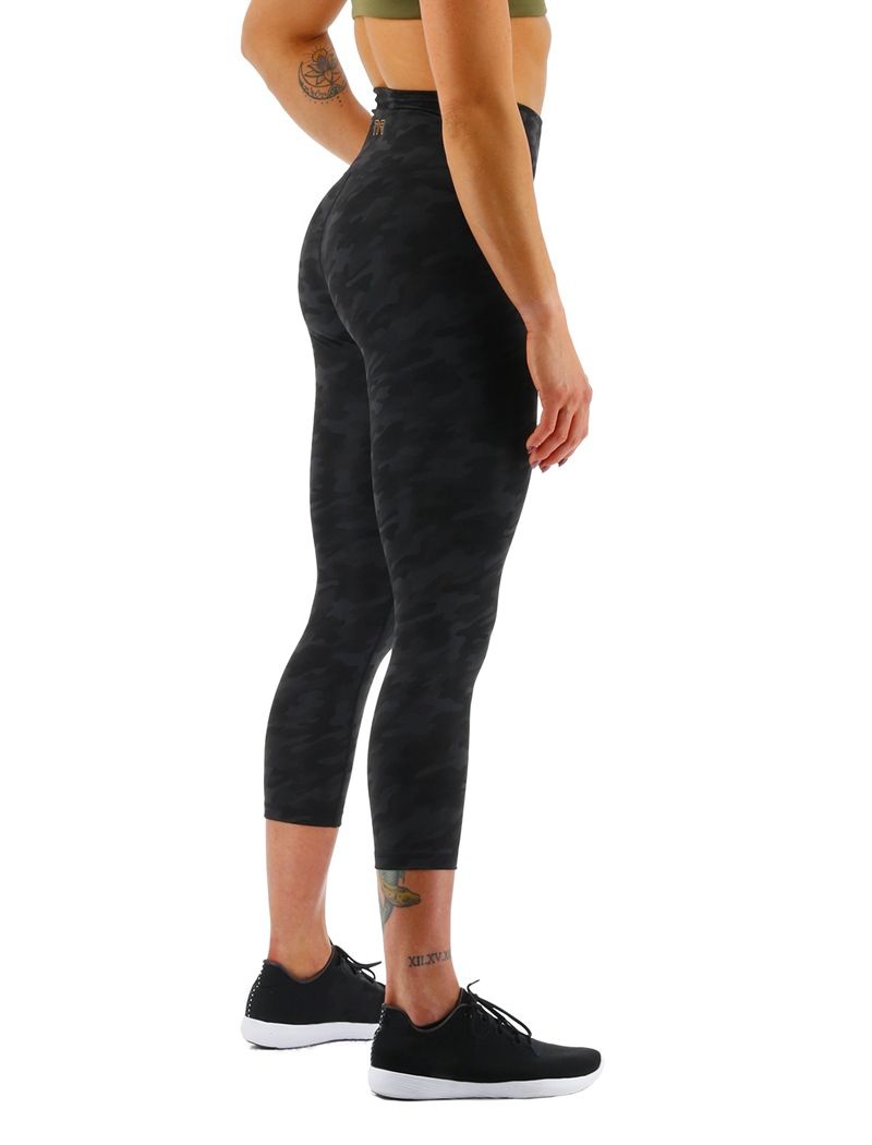 Black Camo Tyr Base Kinetic™ High-rise 21 Women's Leggings | US-DBLX52436