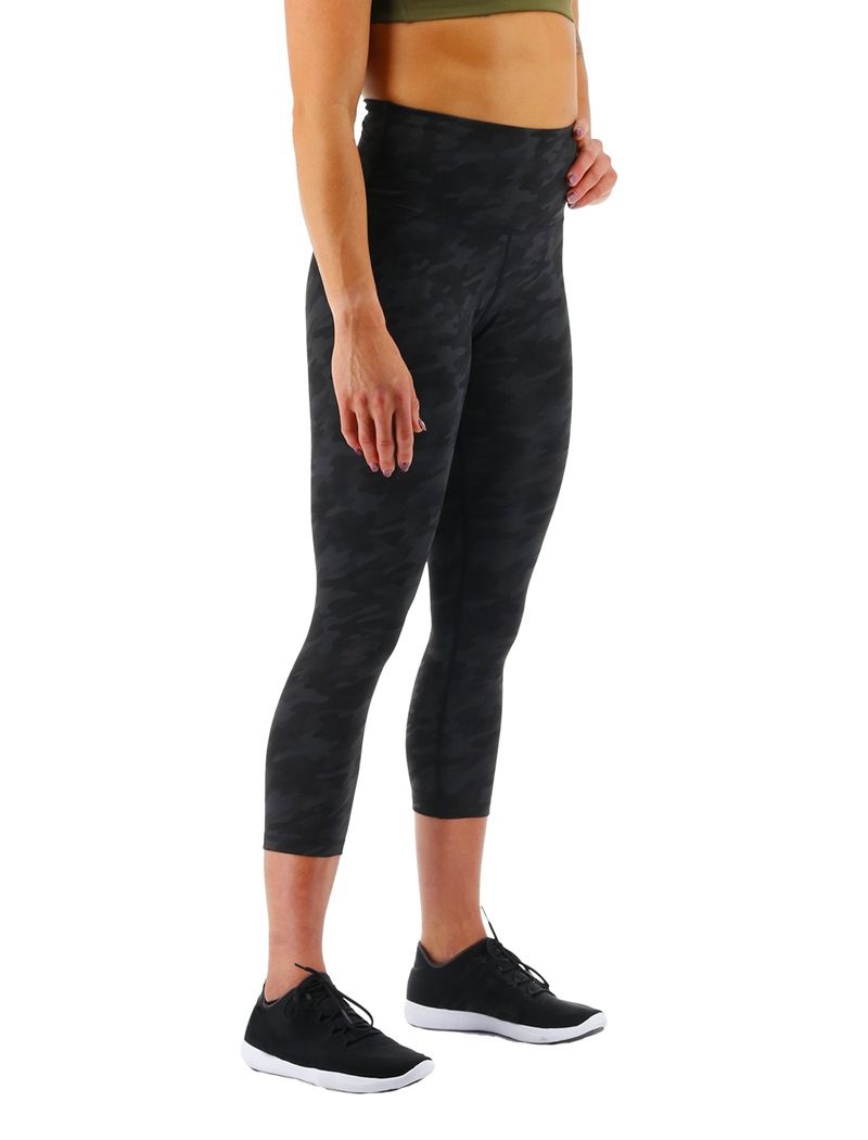 Black Camo Tyr Base Kinetic™ High-rise 21 Women's Leggings | US-DBLX52436