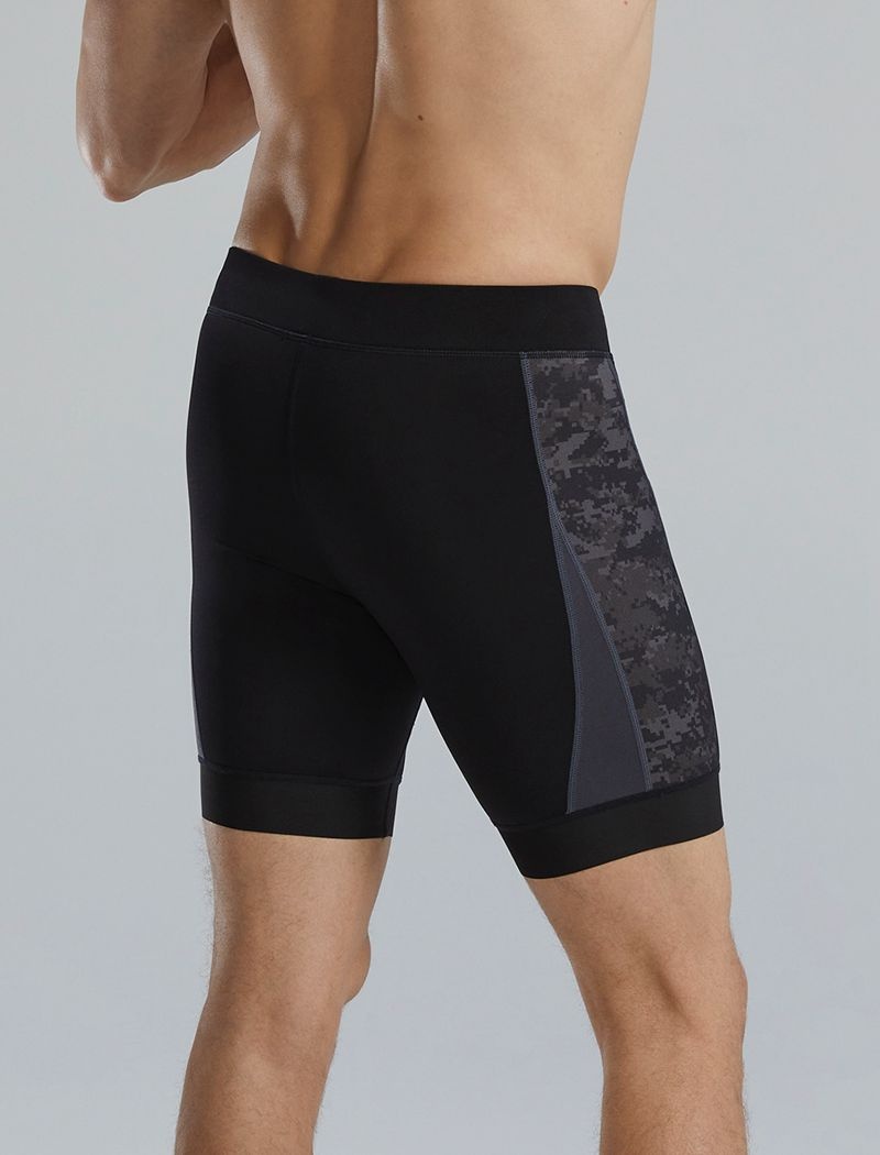 Black Camo Tyr Durafast Elite® Alliance Splice 6.5 Jammer Men's Shorts | US-SINU91475