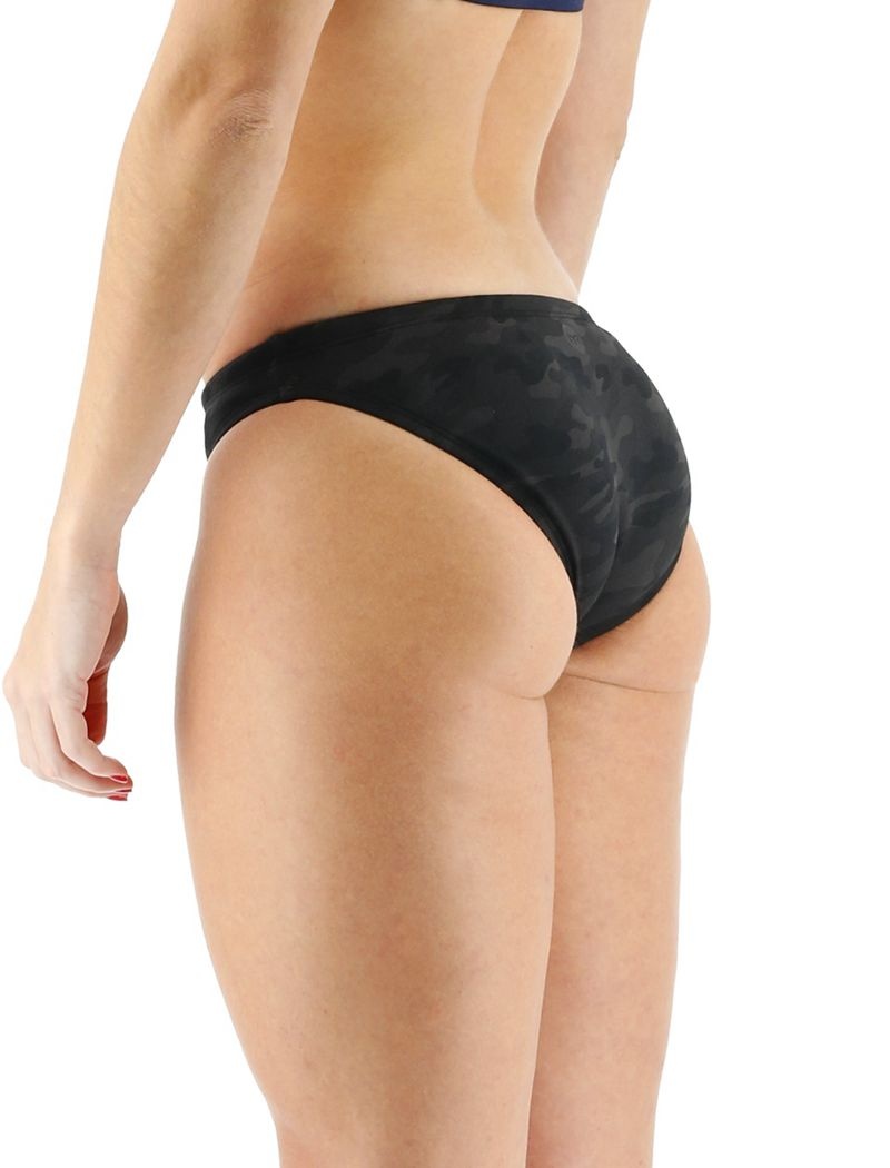 Black Camo Tyr Durafast Elite® Classic Women's Bikini Bottom | US-BWOU71902