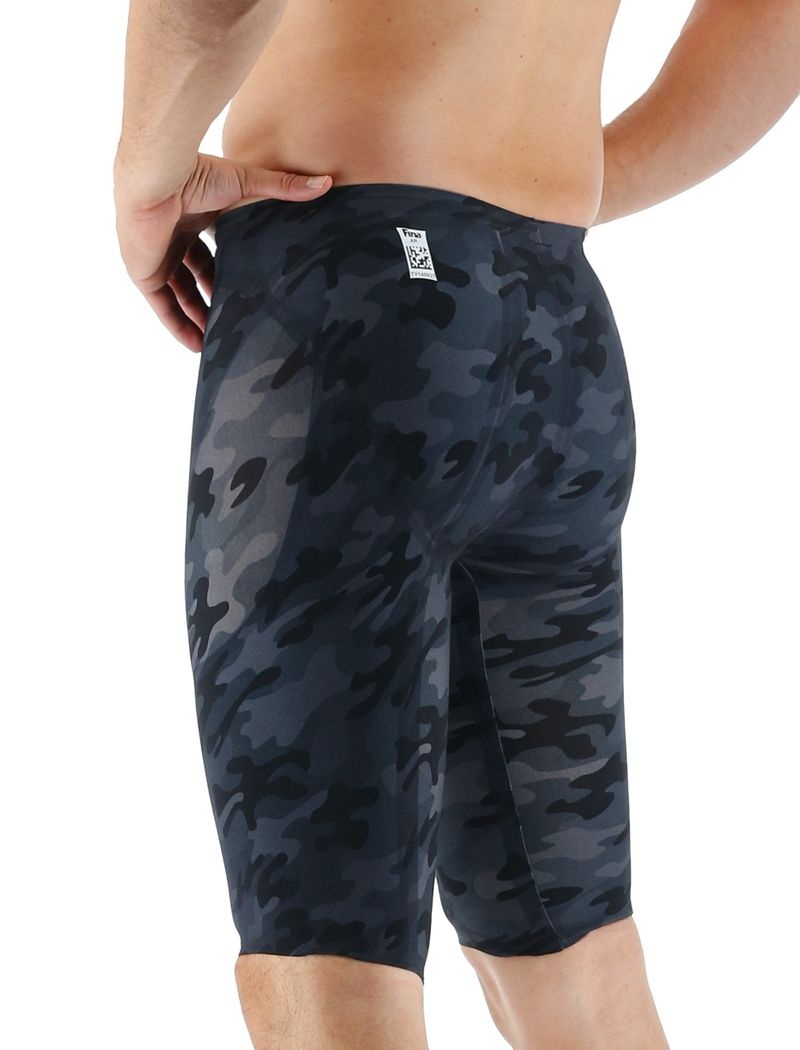 Black Camo Tyr Venzo™ High-waist Jammer Camo Men's Swimsuit | US-EIXW56013