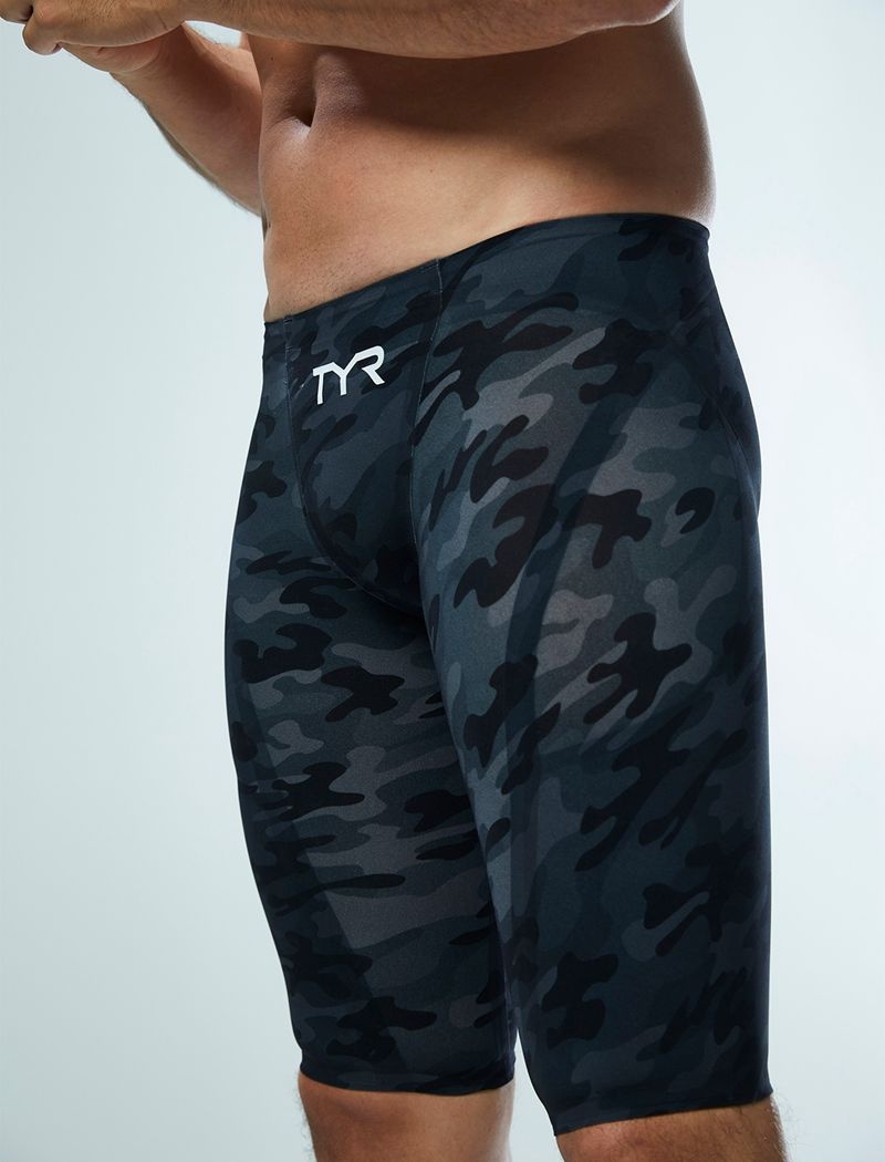 Black Camo Tyr Venzo™ Jammer Camo Men's Swimsuit | US-KEUJ90156