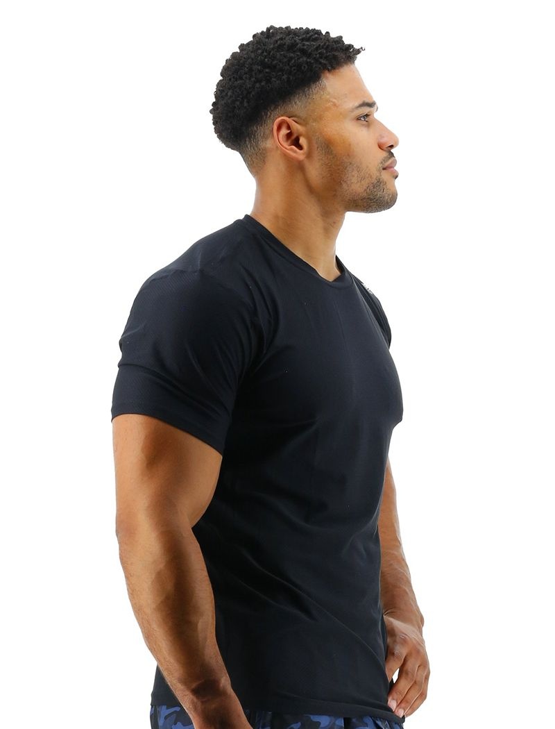 Black Tyr Airtec™ Men's T-Shirt | US-TASI17389