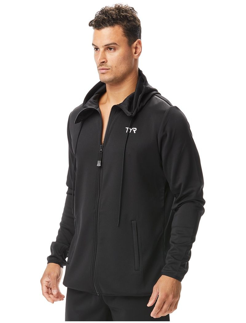 Black Tyr Alliance Podium Full Zip Men's Hoodie | US-UMIL31542