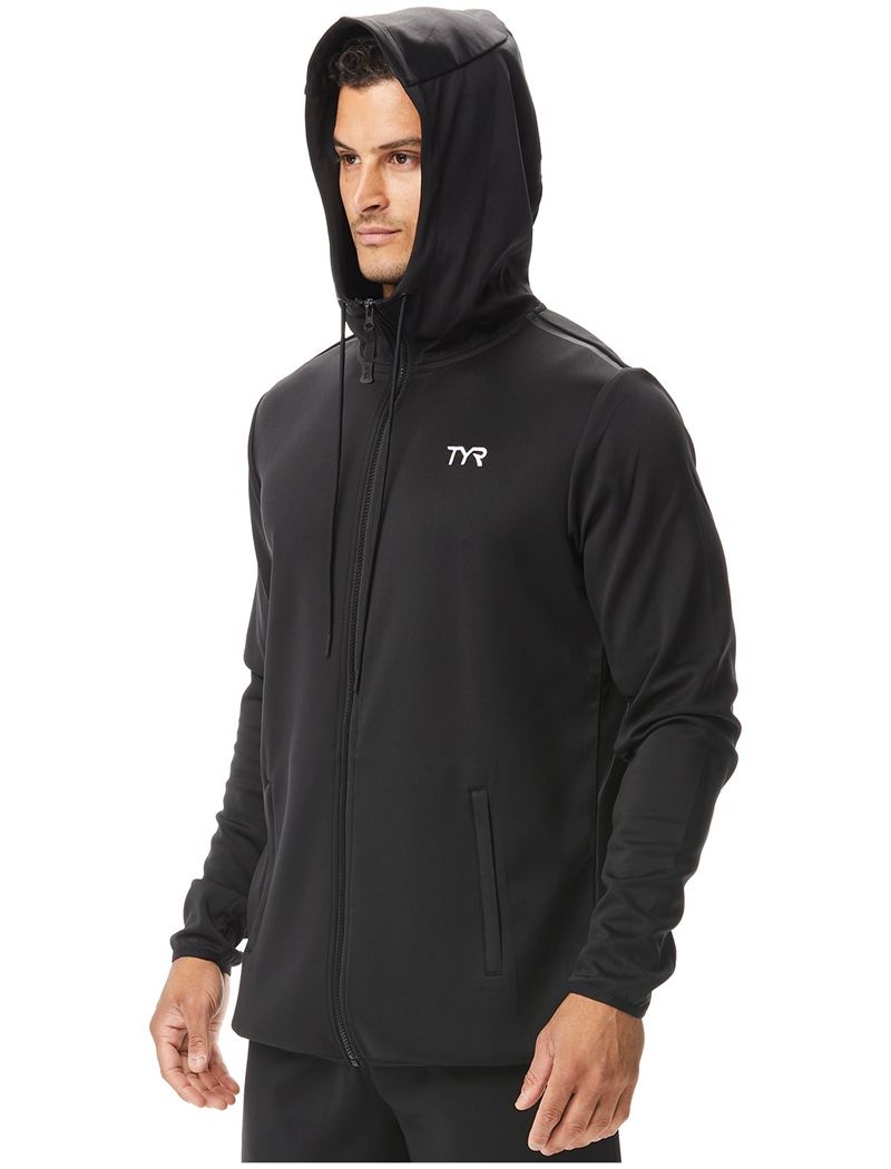 Black Tyr Alliance Podium Full Zip Men's Hoodie | US-UMIL31542