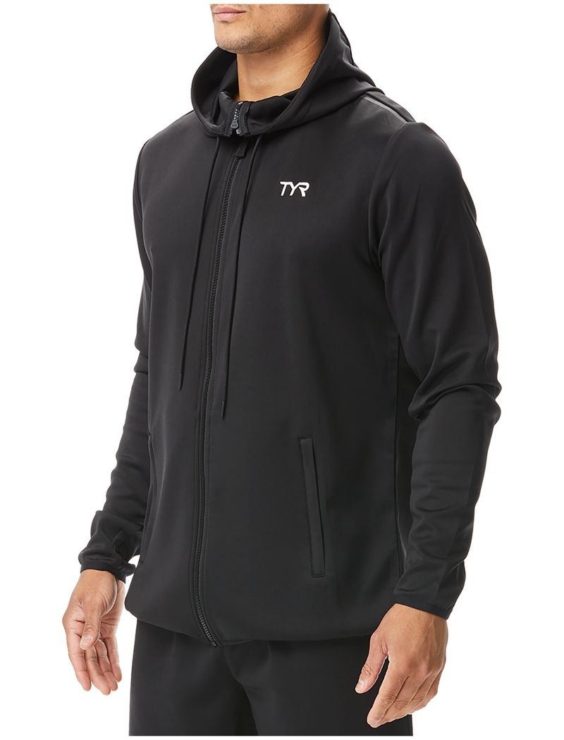 Black Tyr Alliance Podium Full Zip Men\'s Hoodie | US-UMIL31542