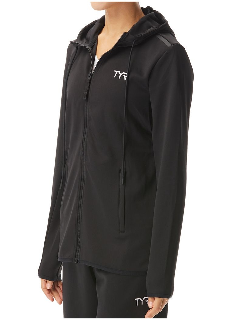 Black Tyr Alliance Podium Full Zip Women\'s Hoodie | US-EFHI23864