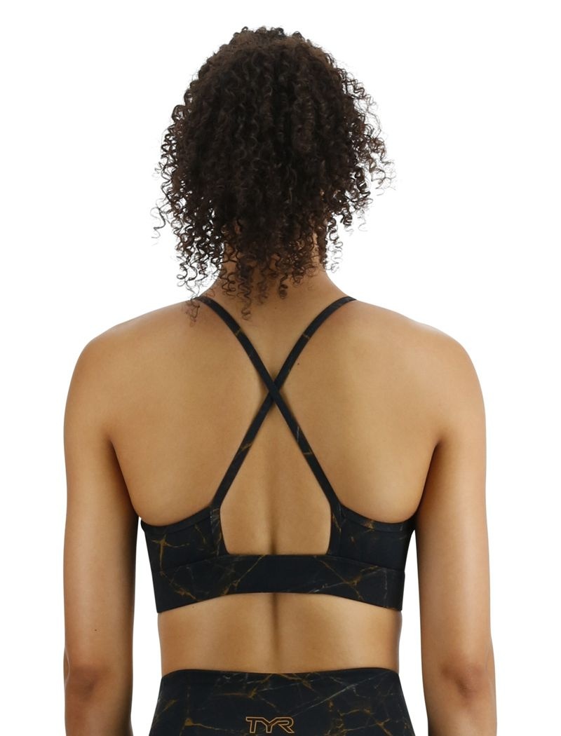 Black Tyr Base Kinetic™ High Neck Women's Sports Bra | US-NSQW86305