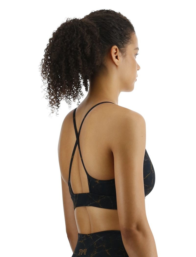 Black Tyr Base Kinetic™ High Neck Women's Sports Bra | US-NSQW86305