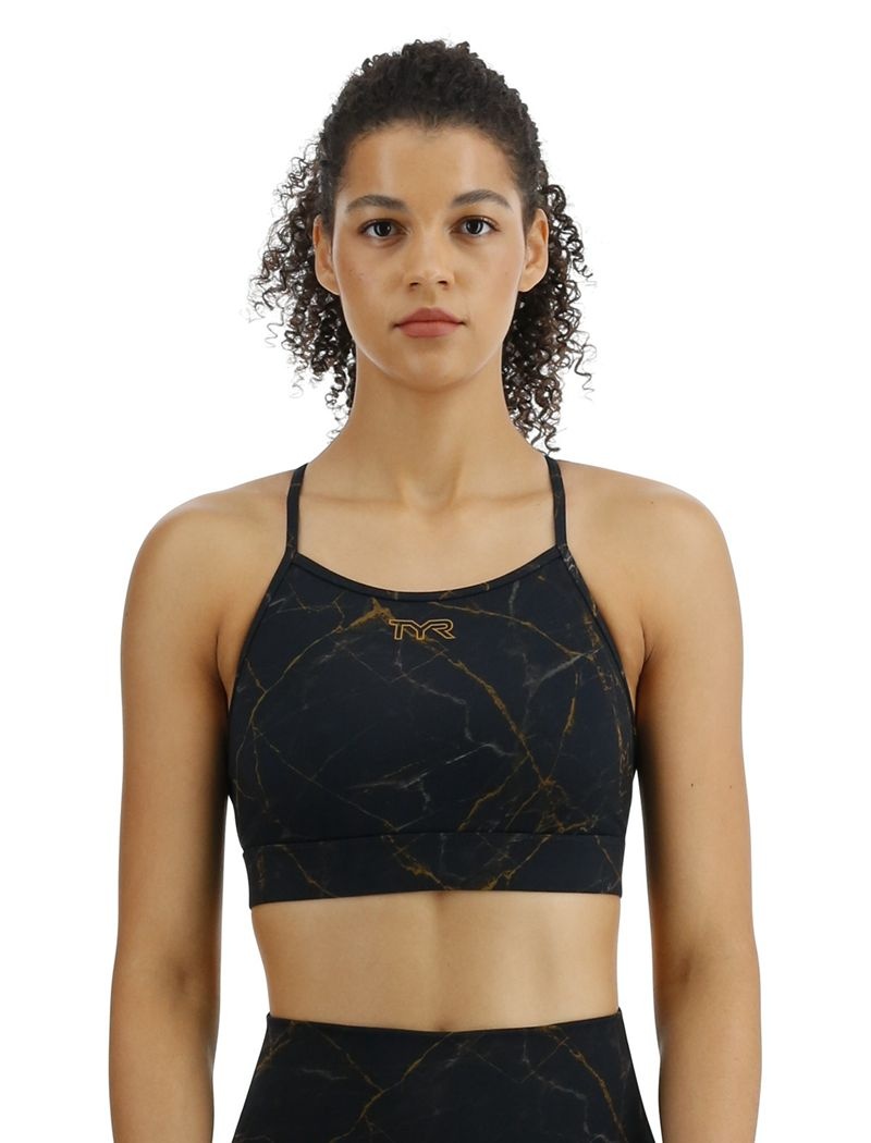 Black Tyr Base Kinetic™ High Neck Women\'s Sports Bra | US-NSQW86305