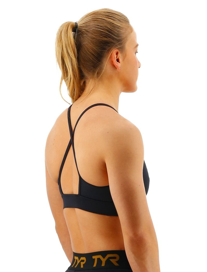 Black Tyr Base Kinetic™ High Neck Women's Sports Bra | US-TMRP58102