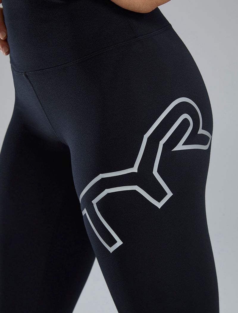 Black Tyr Base Kinetic™ High-rise 28 Logo Women's Leggings | US-AZVU31496