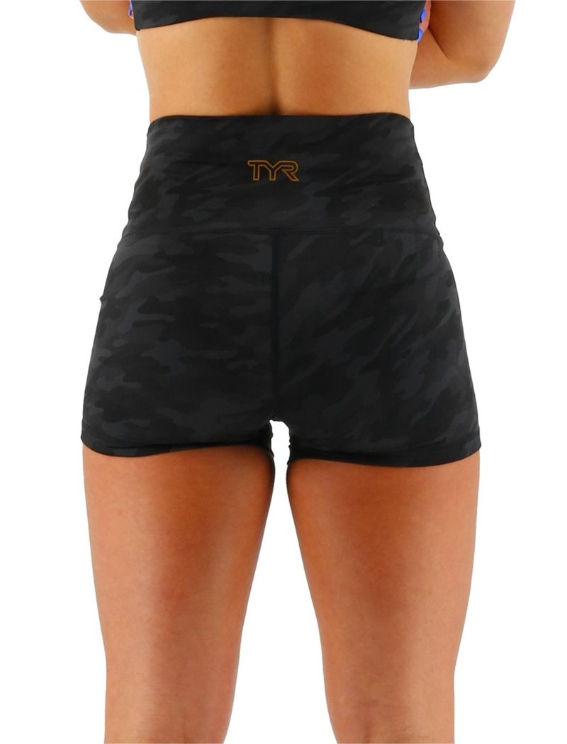 Black Tyr Base Kinetic™ High-rise 2 Women's Shorts | US-JBZO62517