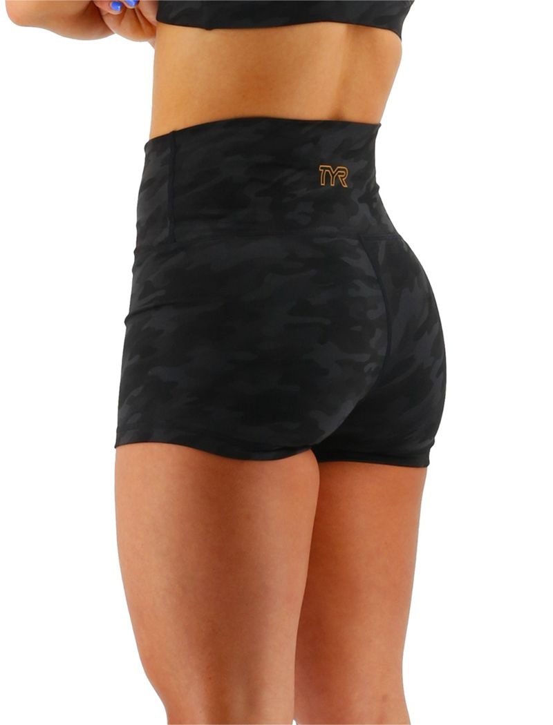 Black Tyr Base Kinetic™ High-rise 2 Women's Shorts | US-JBZO62517