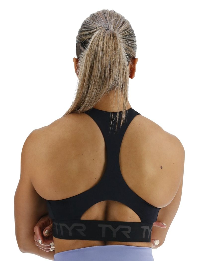 Black Tyr Base Kinetic™ Mod Racer Women's Sports Bra | US-SMYW26479