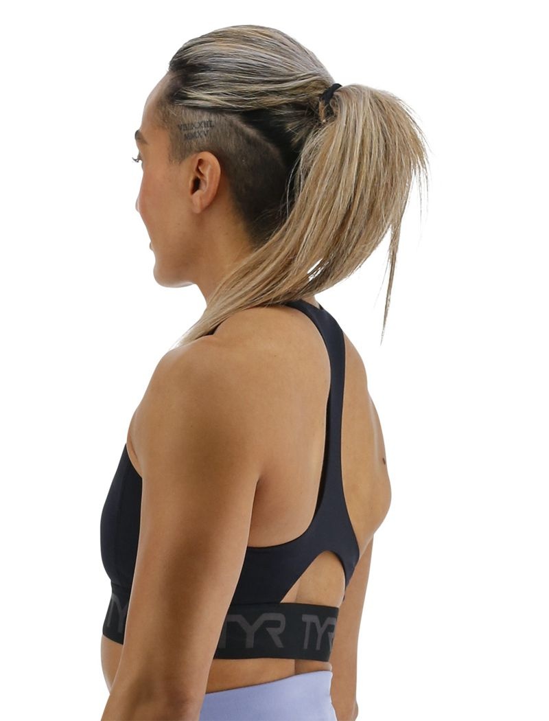 Black Tyr Base Kinetic™ Mod Racer Women's Sports Bra | US-SMYW26479