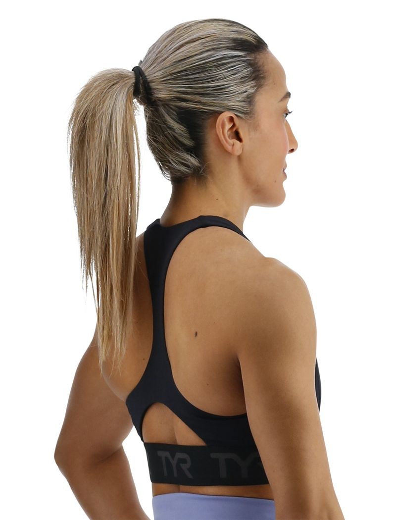 Black Tyr Base Kinetic™ Mod Racer Women's Sports Bra | US-SMYW26479