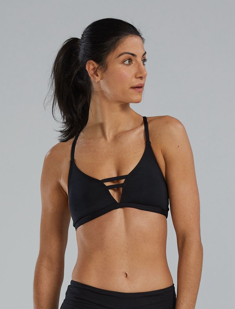 Black Tyr Cara Women's Sports Bra | US-NKRI39710