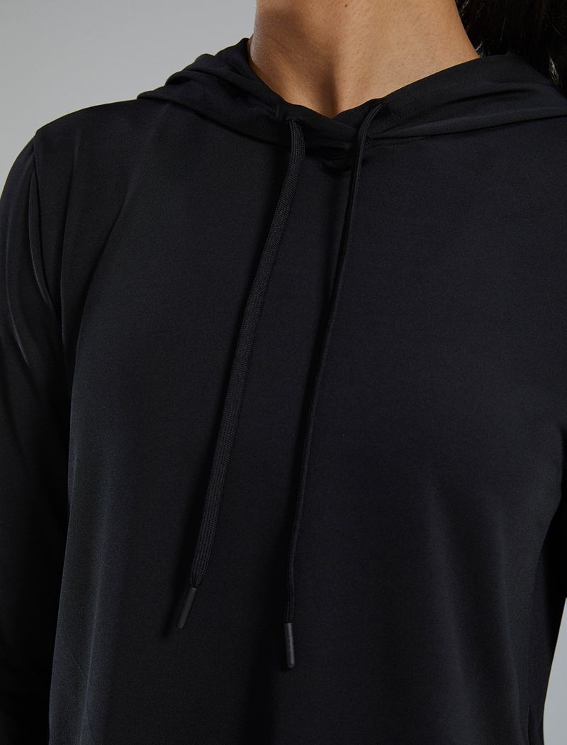 Black Tyr Climadry™ Open Back Tech Women's Hoodie | US-MIRD80657