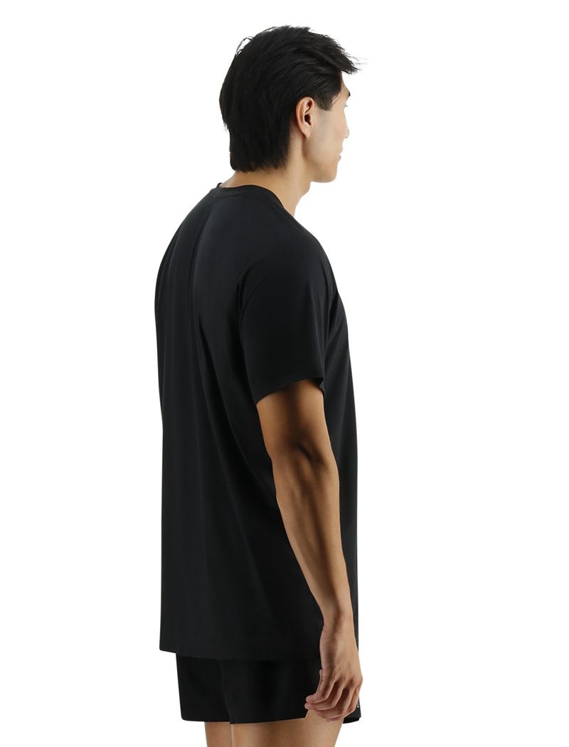 Black Tyr Climadry™ Raglan Tech Men's T-Shirt | US-PNEK43780