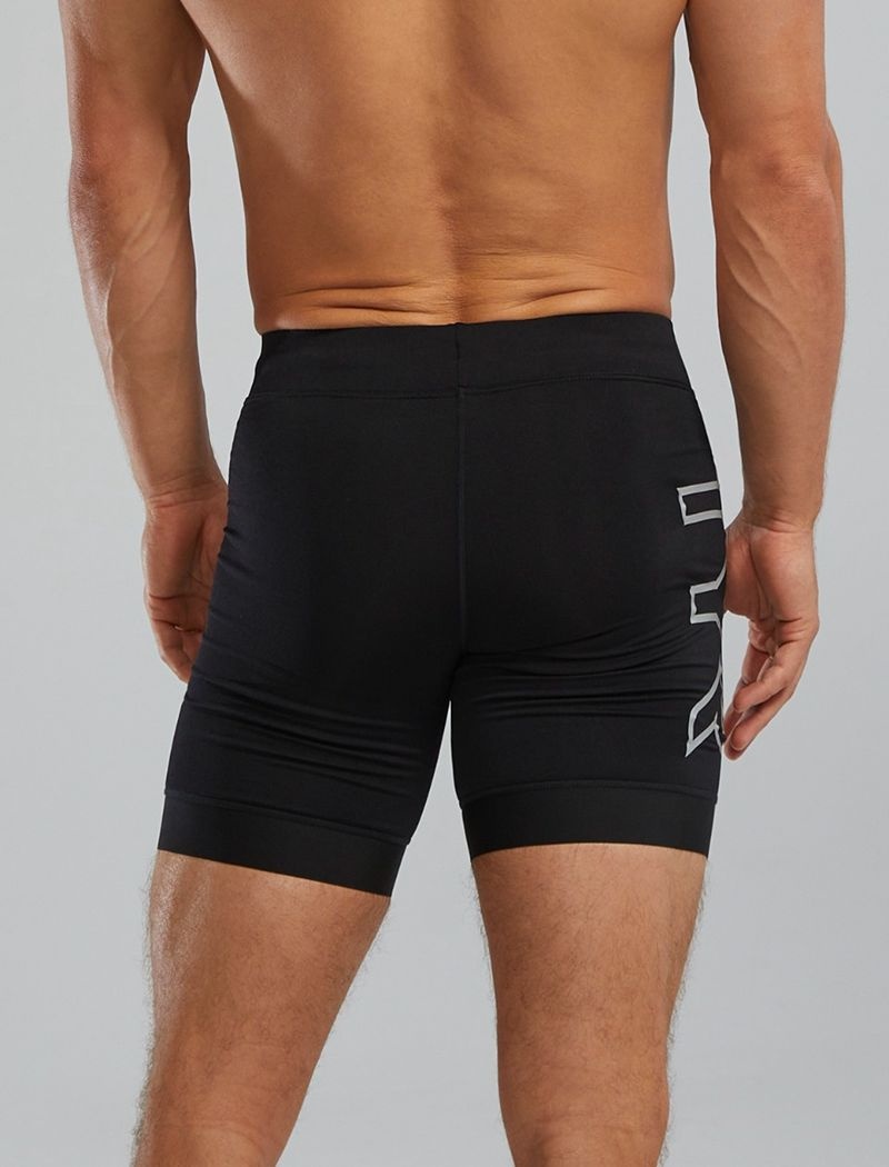 Black Tyr Durafast Elite® 6.5 Jammer Large Logo Men's Shorts | US-BMRZ69587