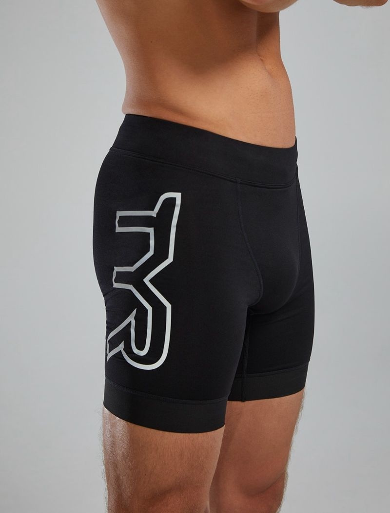 Black Tyr Durafast Elite® 6.5 Jammer Large Logo Men's Shorts | US-BMRZ69587