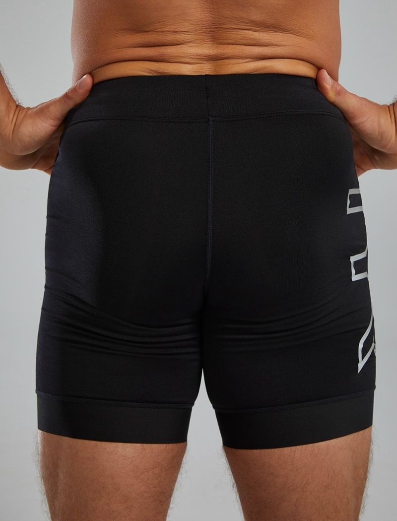 Black Tyr Durafast Elite® 6.5 Jammer Large Logo Men's Shorts | US-BMRZ69587