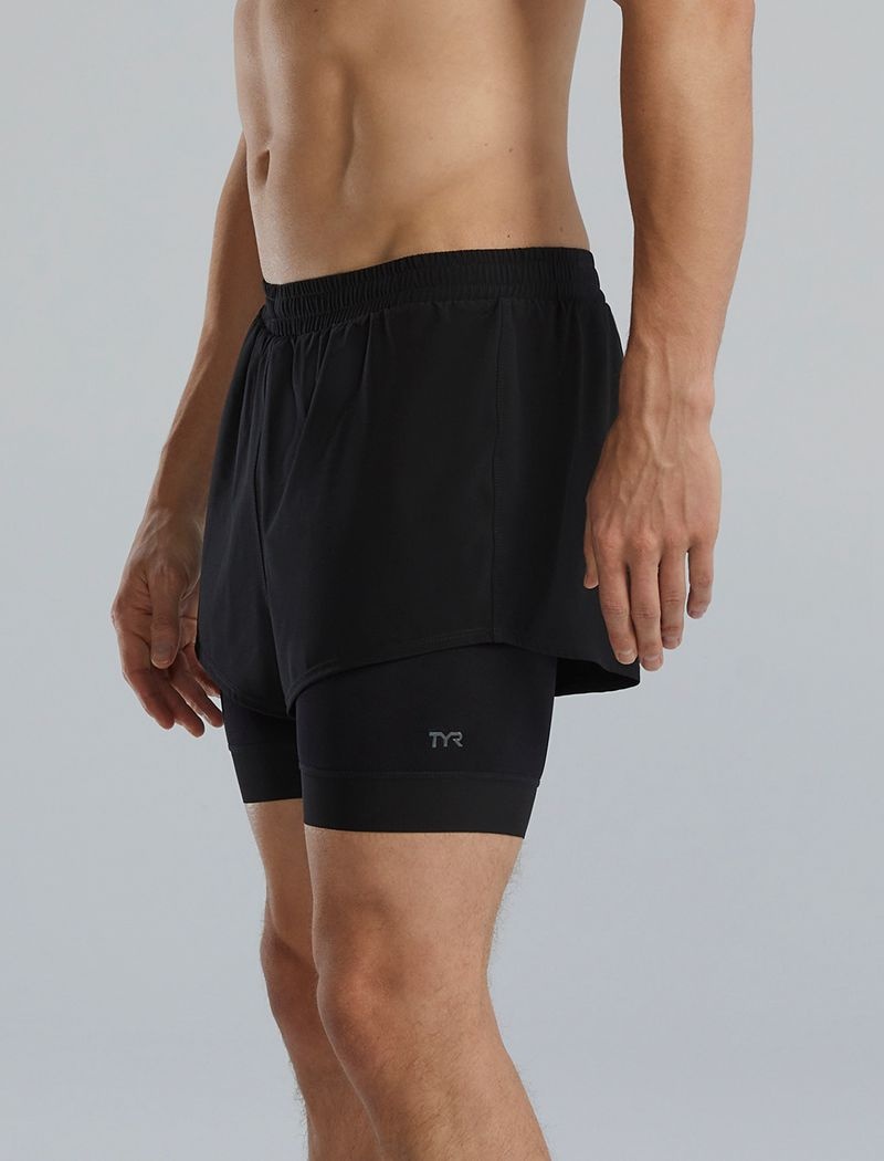 Black Tyr Durafast Elite® Lap Men's Shorts | US-LSKE98347